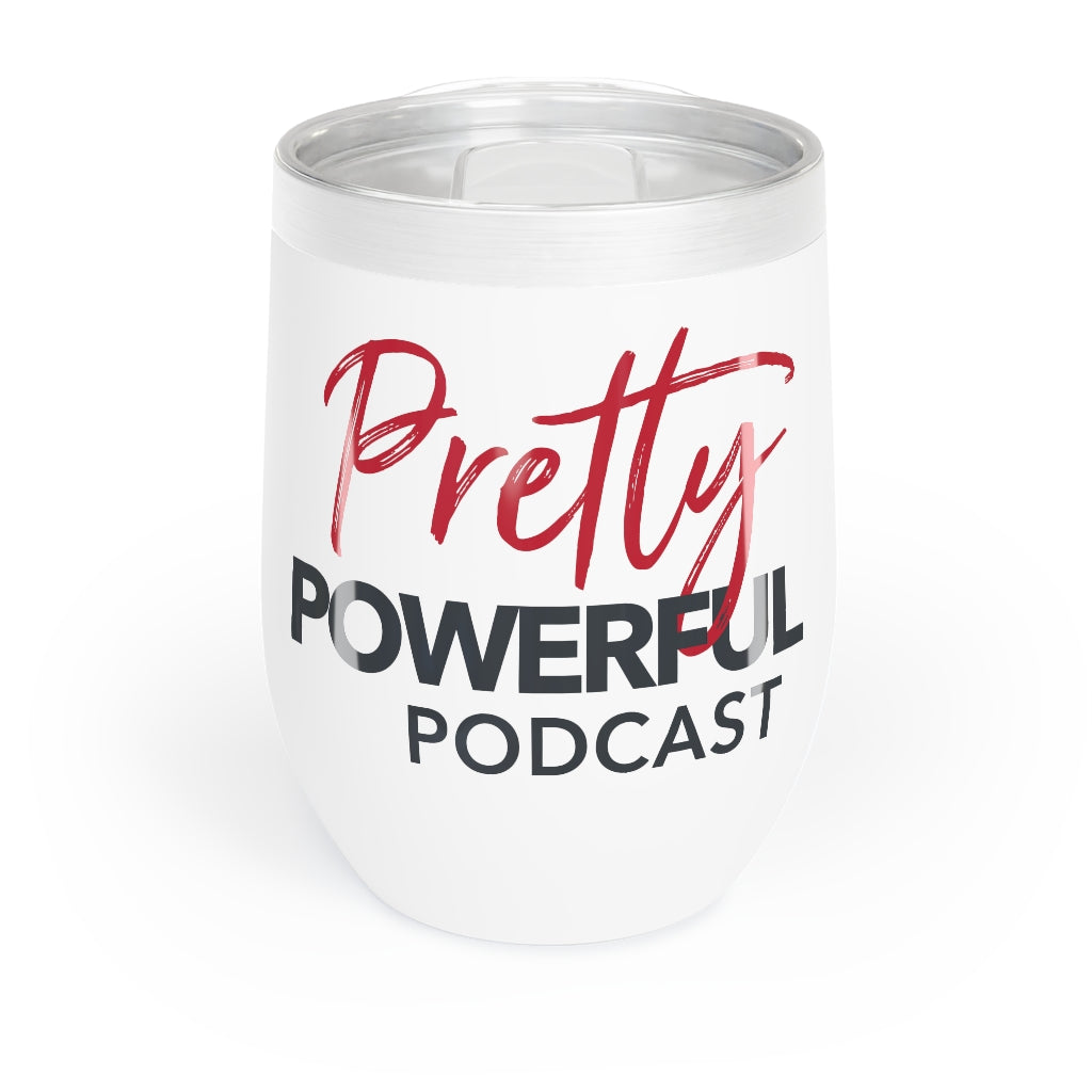 Pretty Powerful Podcast Wine Tumbler