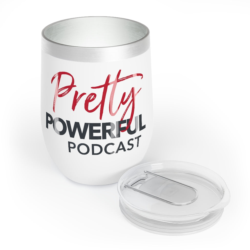 Pretty Powerful Podcast Wine Tumbler