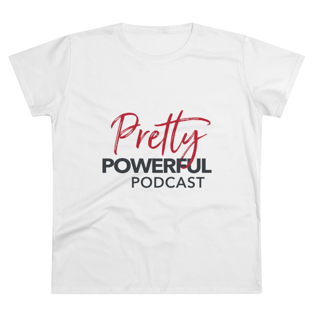 Pretty Powerful Podcast Women's Premium Cotton Tee