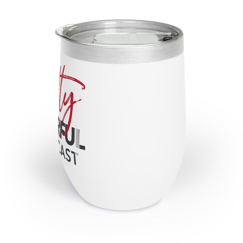 Pretty Powerful Podcast Wine Tumbler